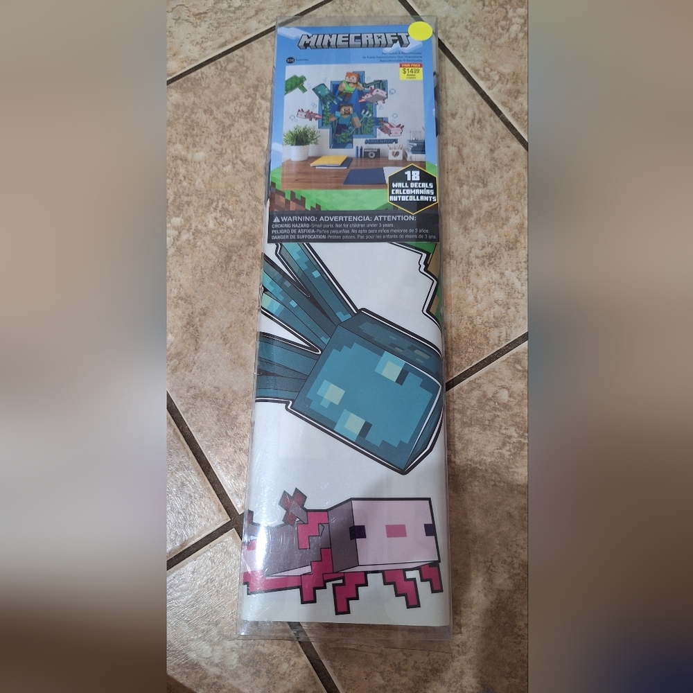 Minecraft Themed Wall Decals - NIP